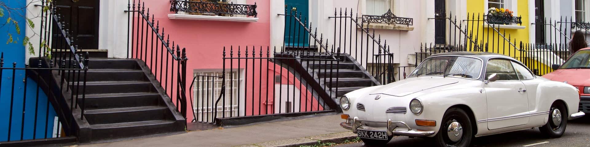 Portobello Road Market das einen Haus und Geschichtliches