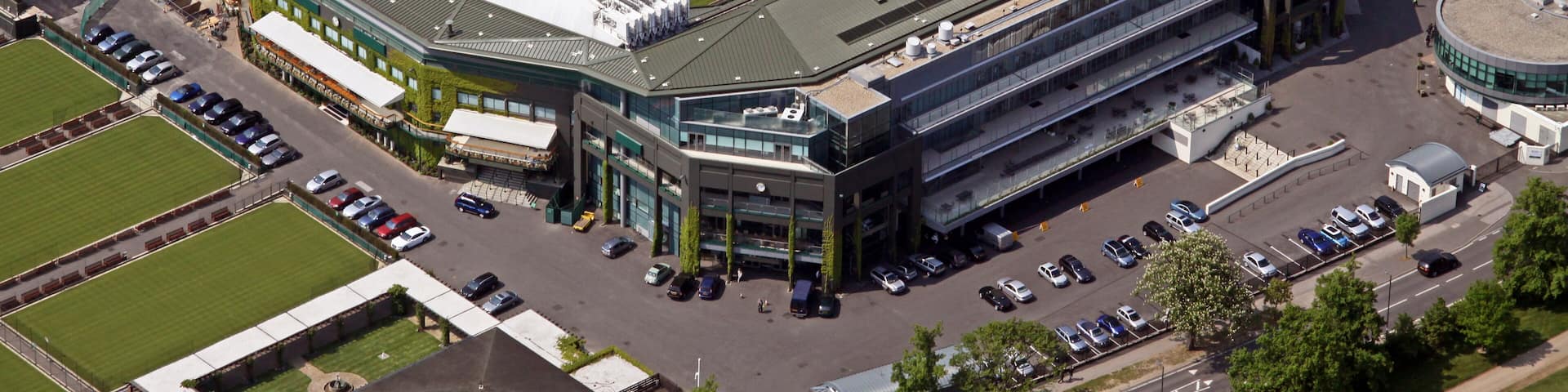 aerial view of Wimbledon Centre Court London, UK; Shutterstock ID 157567391; Purchase Order: -