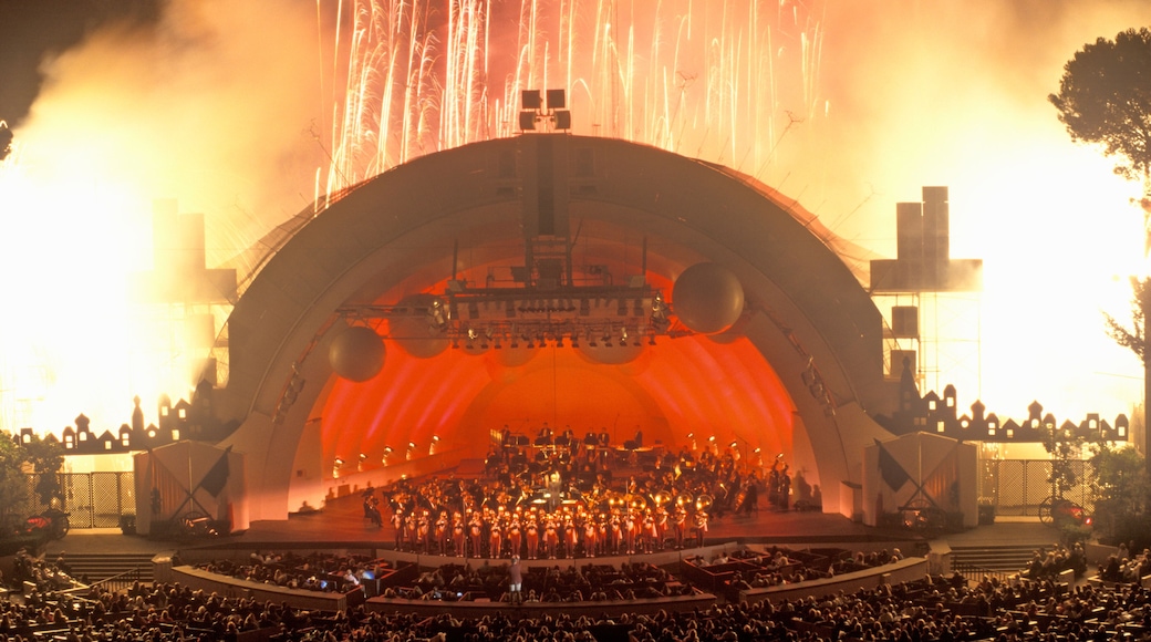 1812 Overture with fireworks at the Hollywood Bowl, Los Angeles, California