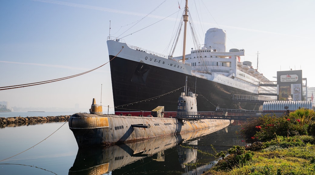 RMS Queen Mary featuring a marina