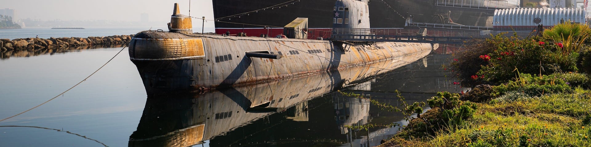 RMS Queen Mary featuring a marina