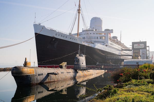 RMS Queen Mary featuring a marina