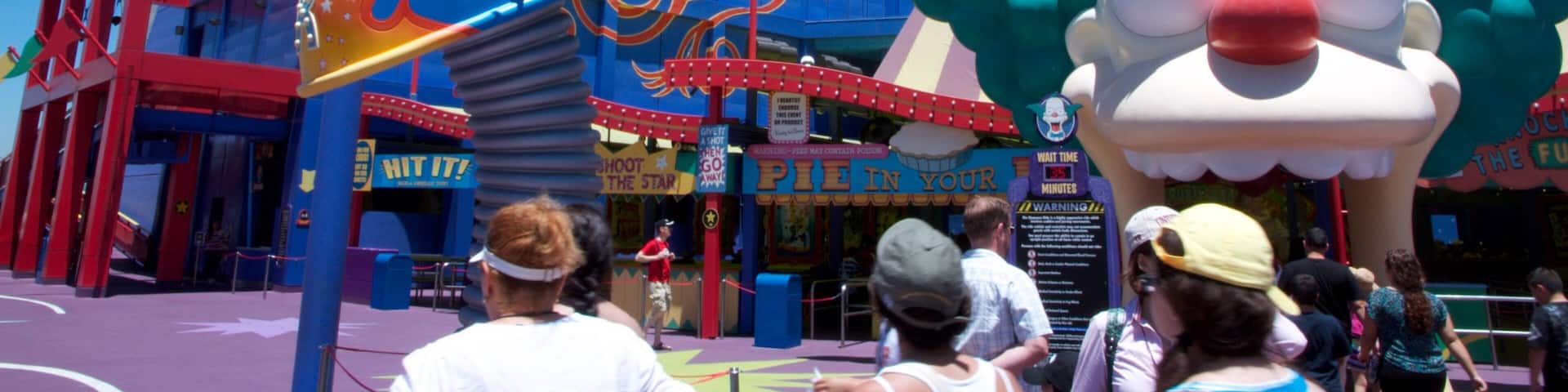 Universal Studios Hollywood® which includes rides, signage and a city