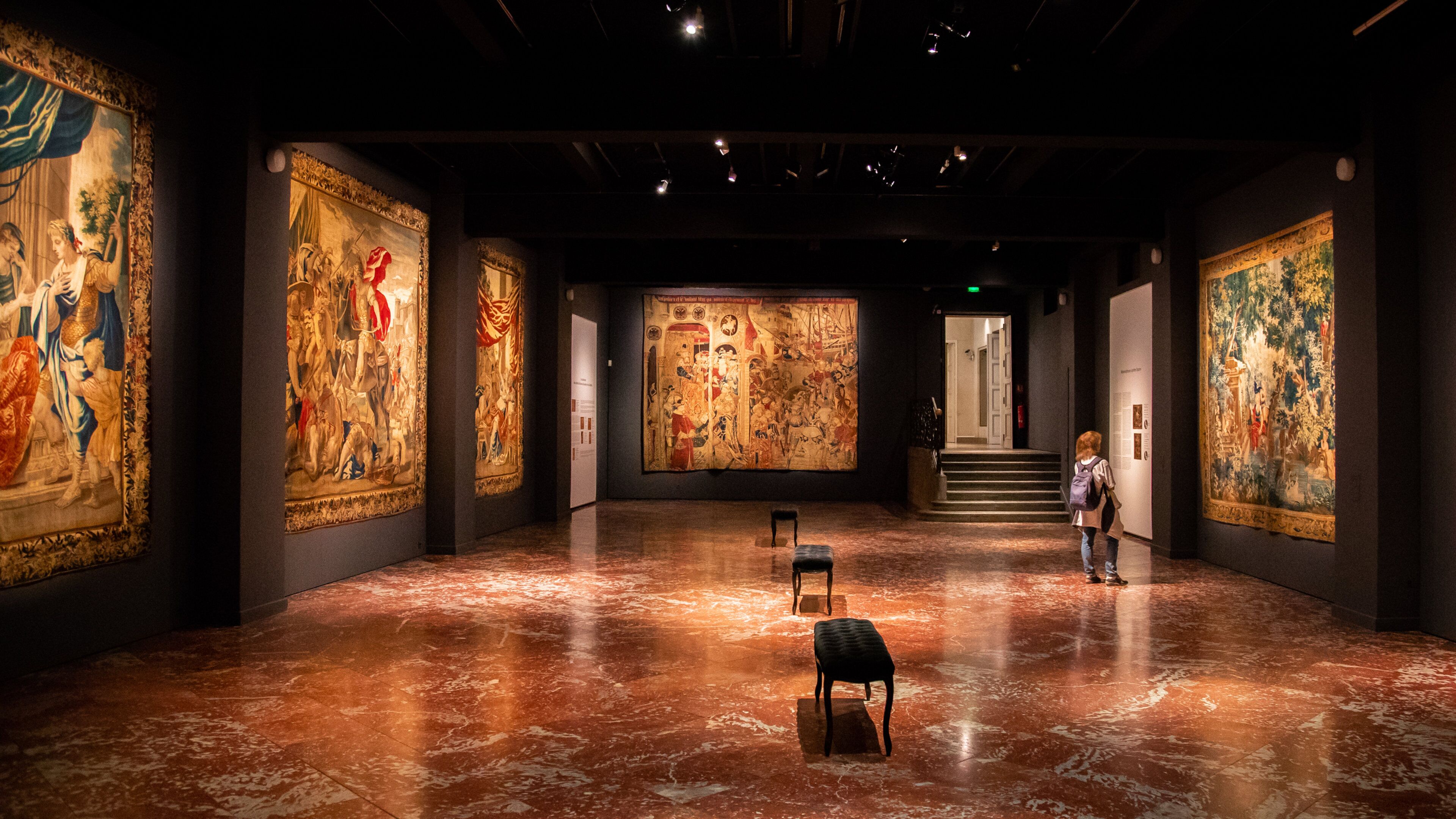 Textile Museum which includes interior views and art as well as an individual femail