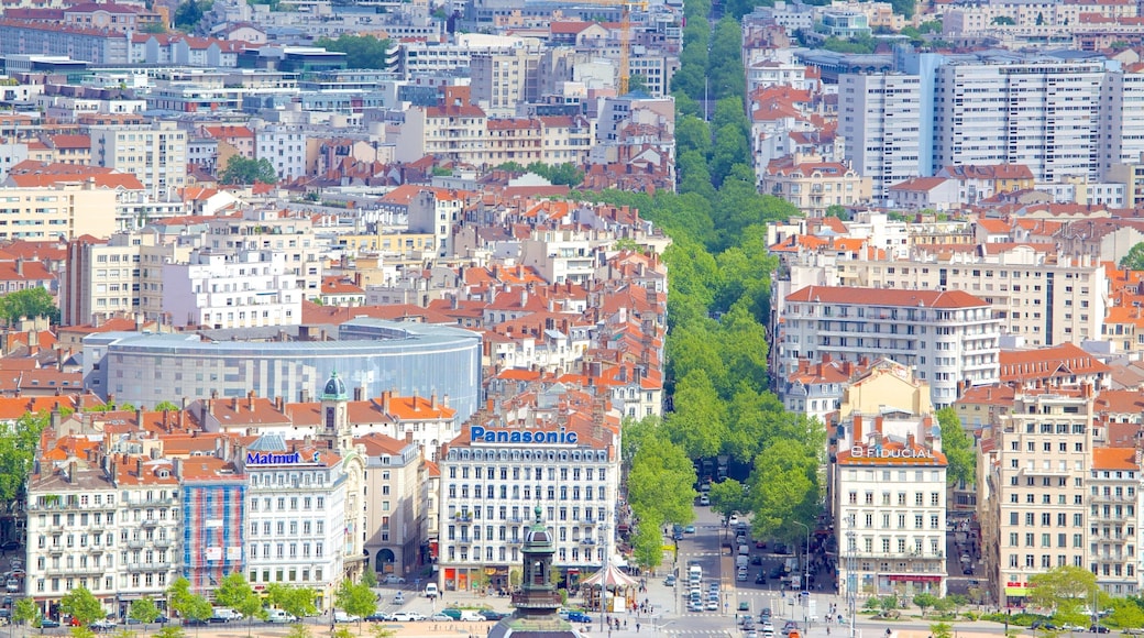 Notre Dame-basilikaen fasiliteter samt by