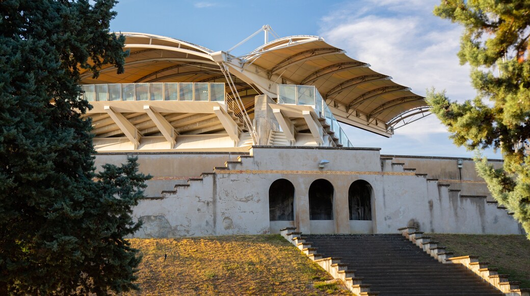 Matmut Stadium showing modern architecture