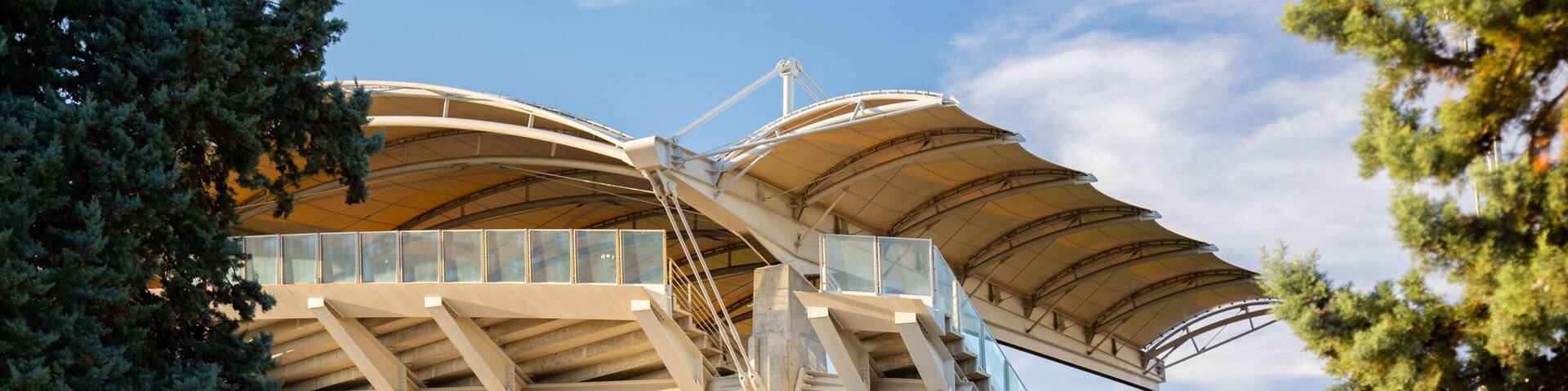 Matmut Stadium showing modern architecture