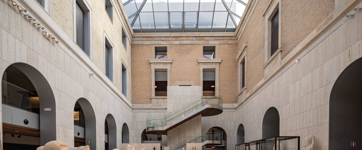 National Archaeological Museum of Spain featuring interior views
