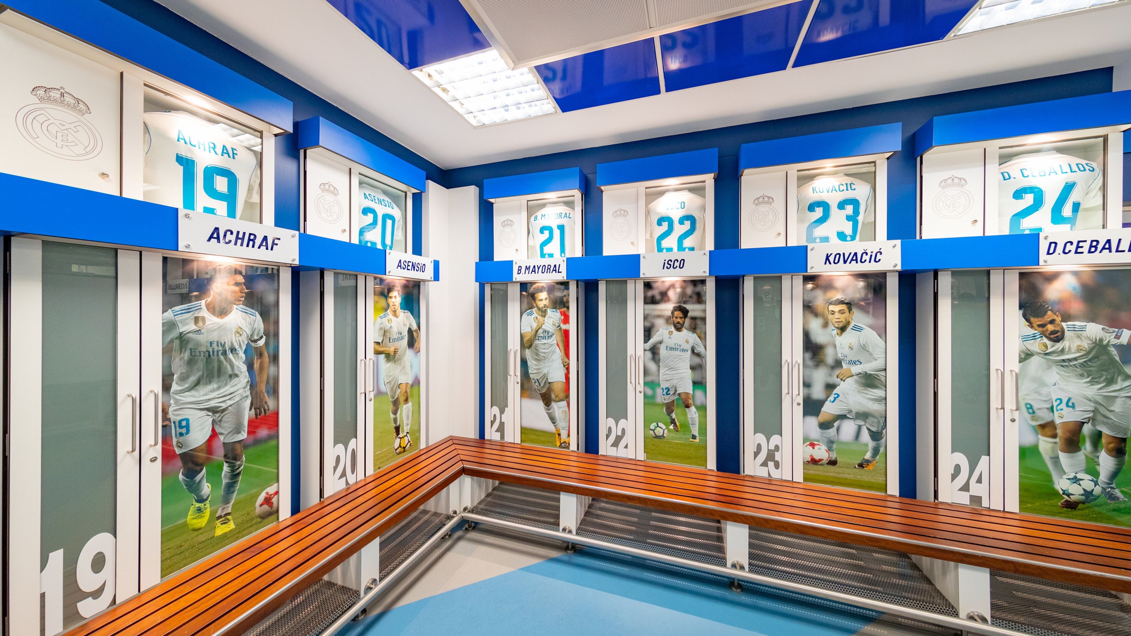 Santiago Bernabeu Stadium showing interior views