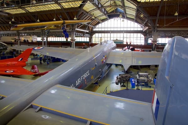 Museum of Science and Industry featuring aircraft and interior views