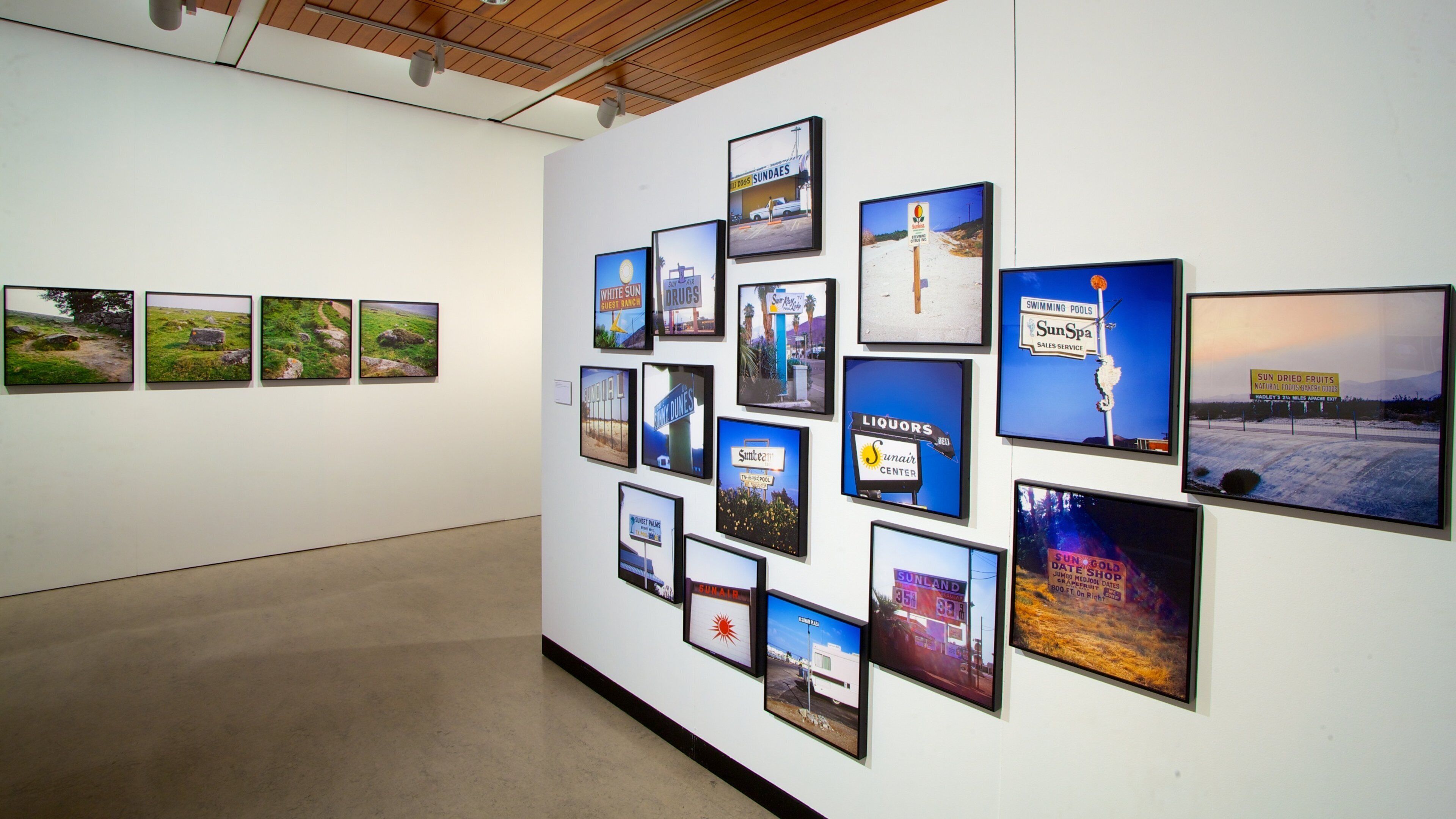Whitworth Art Gallery showing interior views and art
