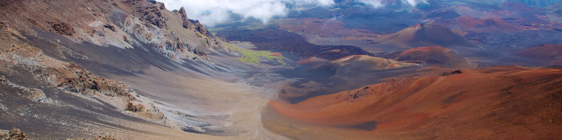 Haleakala Crater featuring tranquil scenes, landscape views and mountains