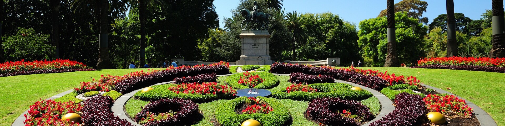 Colourful flowers at the Royal Botanic Gardens, Melbourne, Victoria, Australia