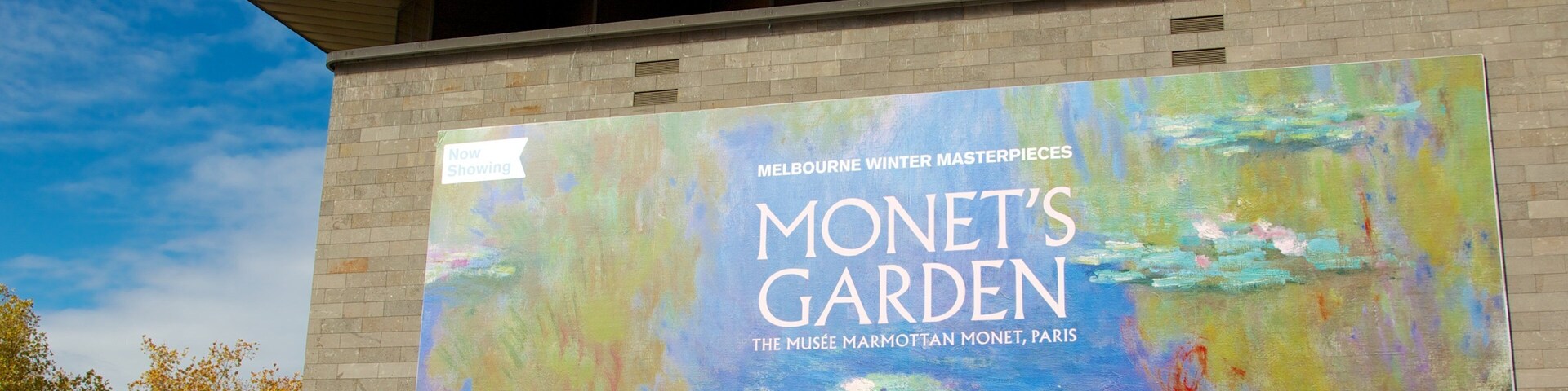 National Gallery of Victoria mostrando arte y señalización