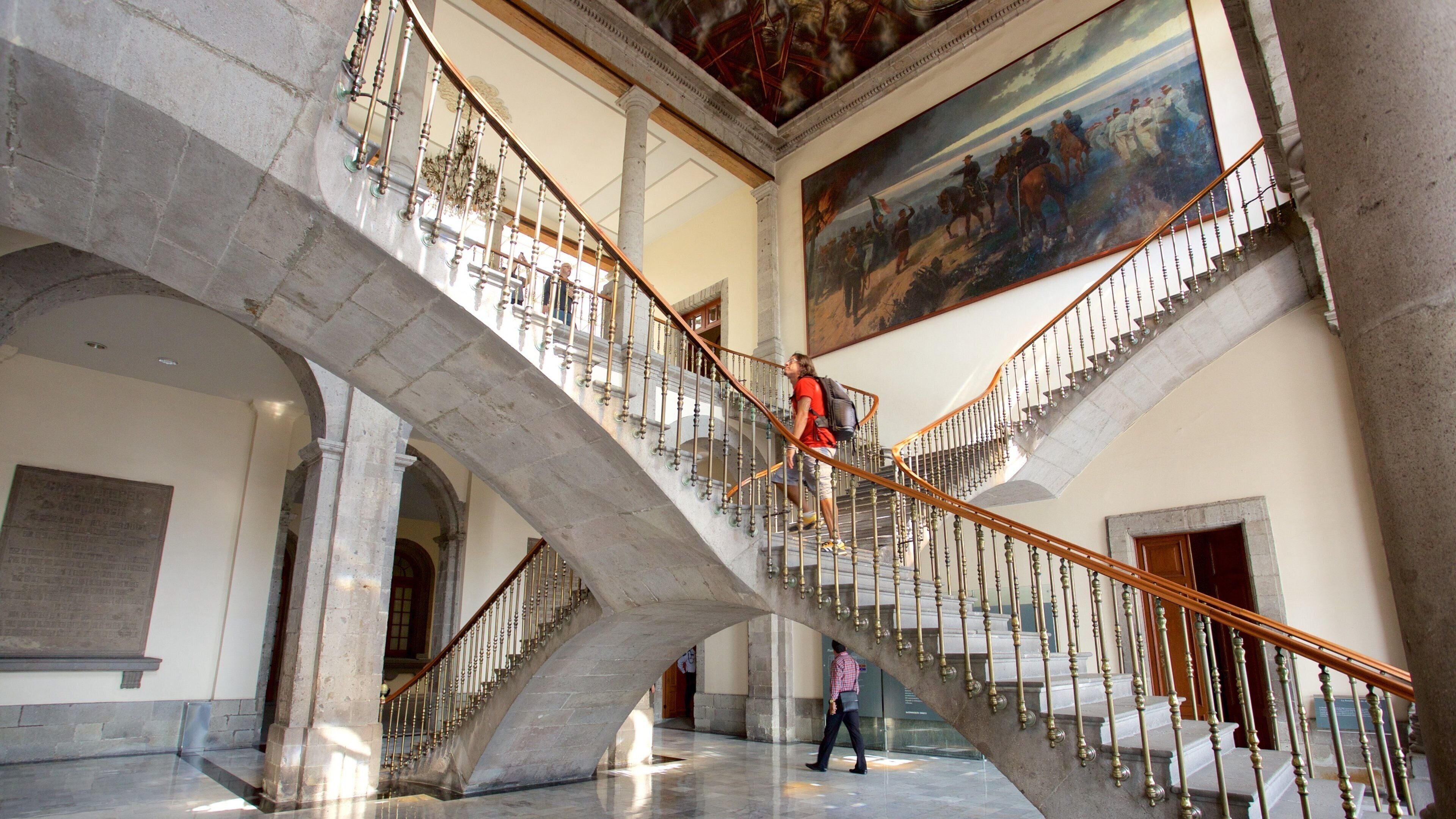Museo Nacional de Historia featuring interior views and art