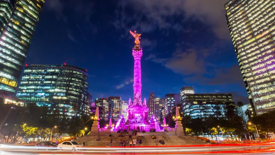The Angel of Independence in Mexico City, Mexico.