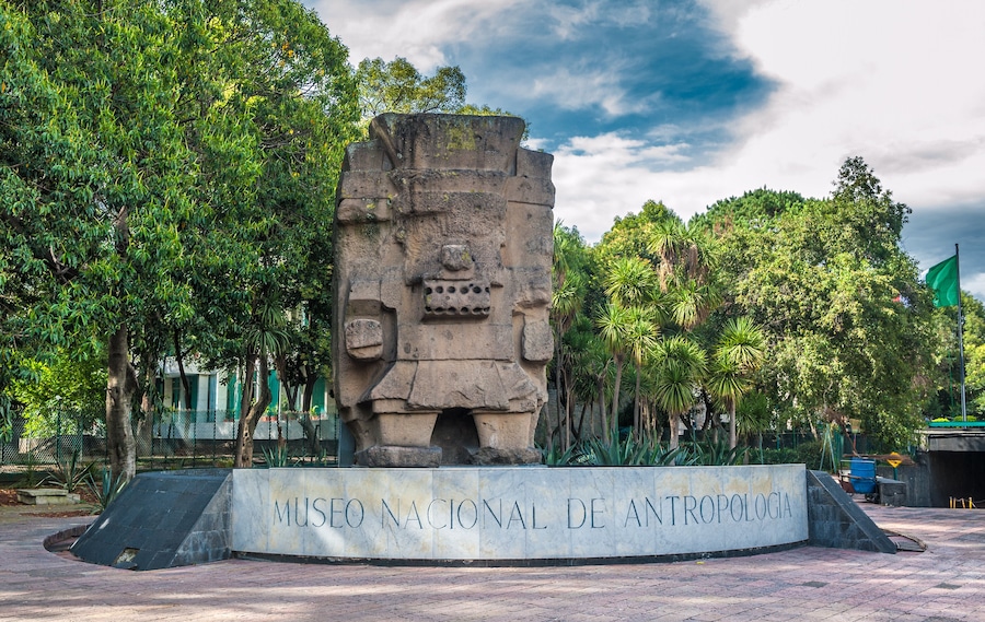 Entrance to the National Museum of Anthropology in Mexico city