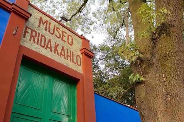 Un bâtiment sur lequel on peut lire l’inscription « MUSEO FRIDAKAHLO ».