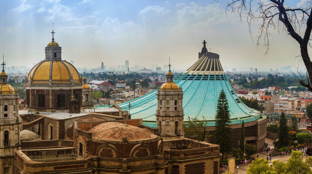 Basilica square of Our Lady of Guadalupe in Mexico city