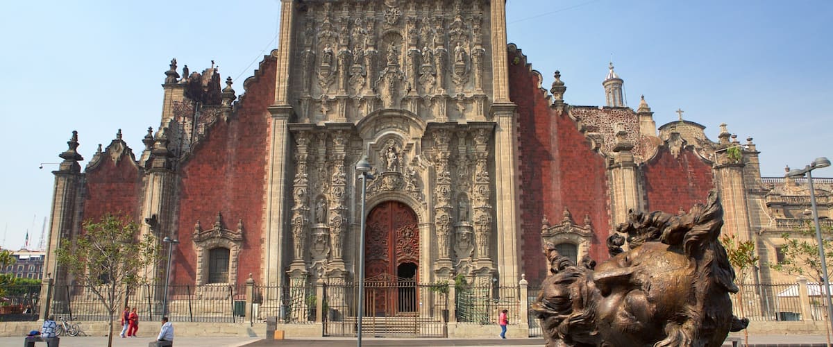 Metropolitan Cathedral featuring heritage architecture, a church or cathedral and street scenes