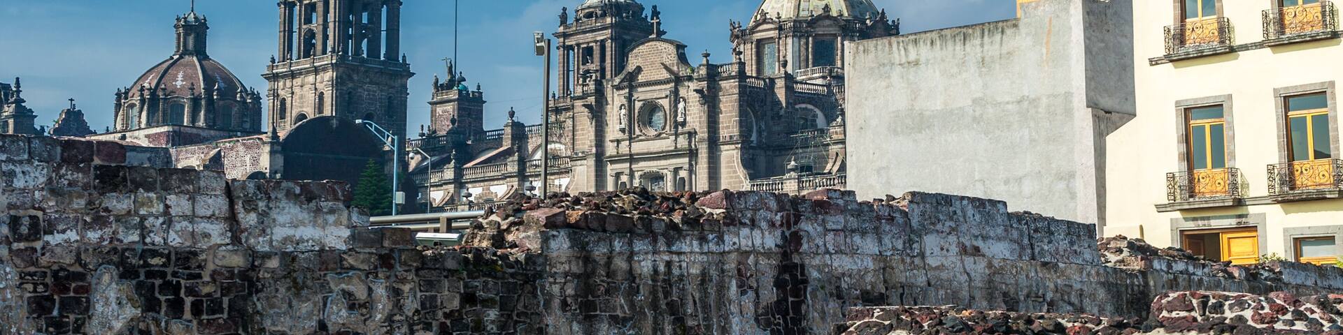 Templo mayor, the historic center of Mexico city
