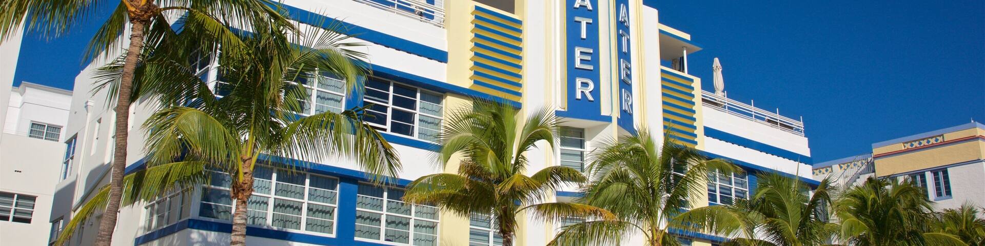 Art Deco Historic District featuring signage