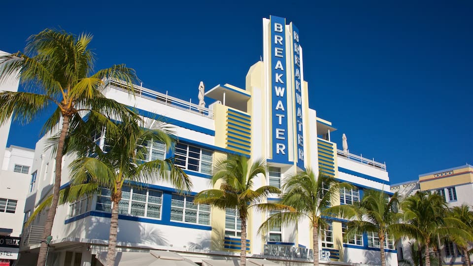 Art Deco Historic District featuring signage