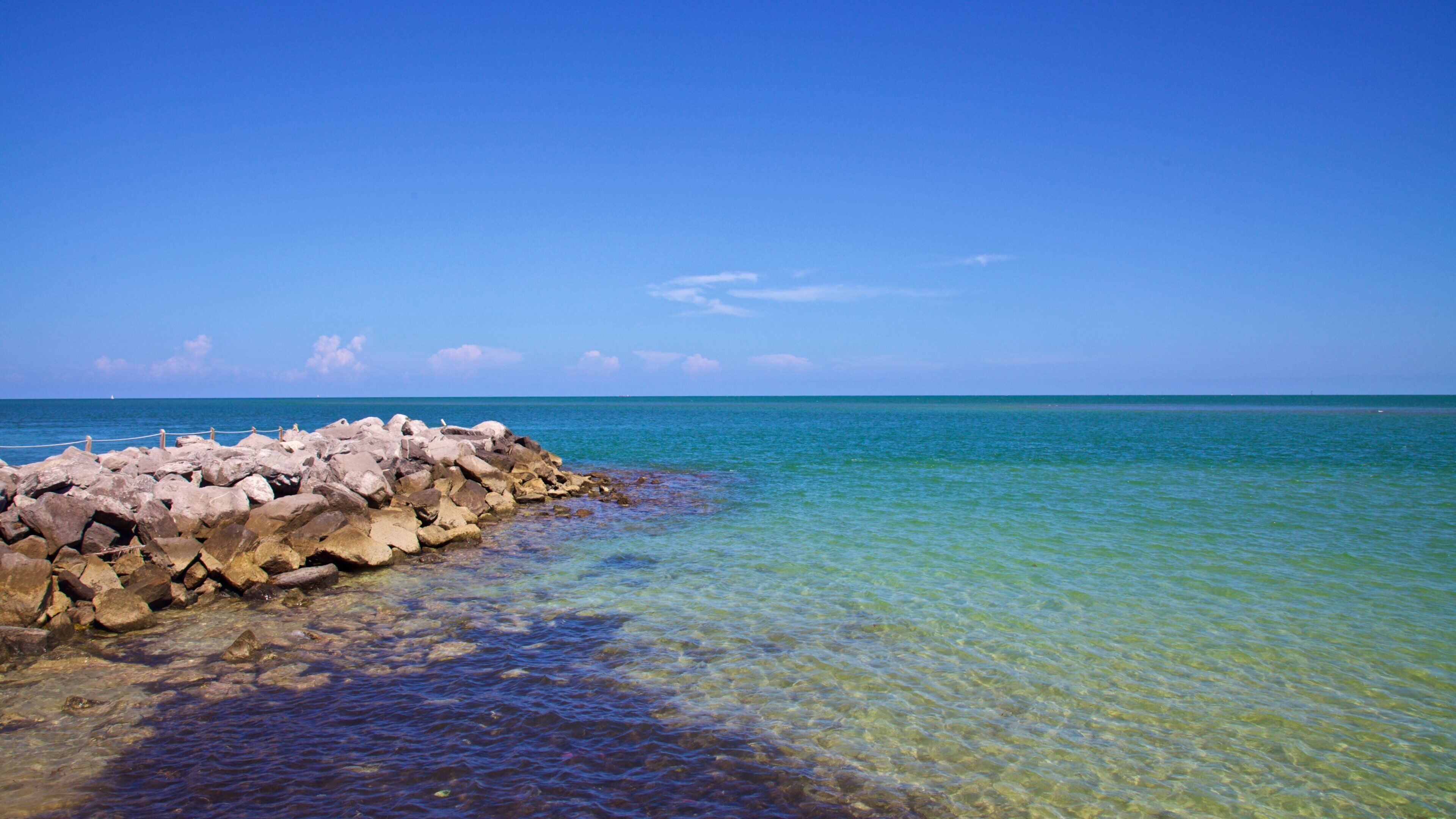 Cape Florida Lighthouse showing general coastal views