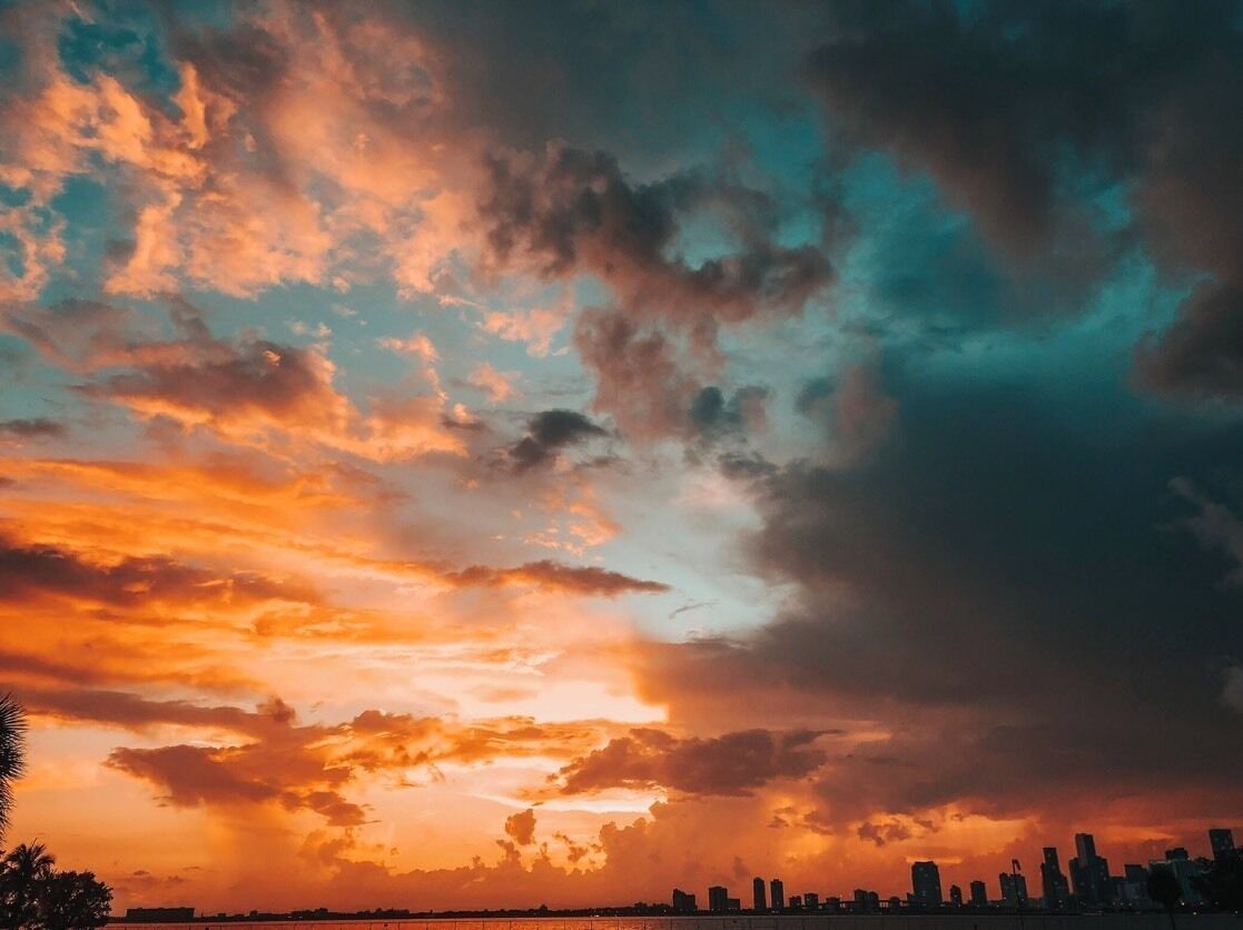 Awesome sunset via Miami Seaquarium