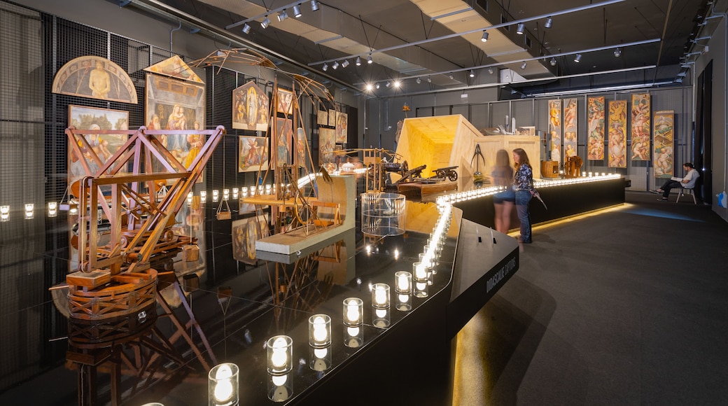 Leonardo da Vinci Museum of Science and Technology showing interior views