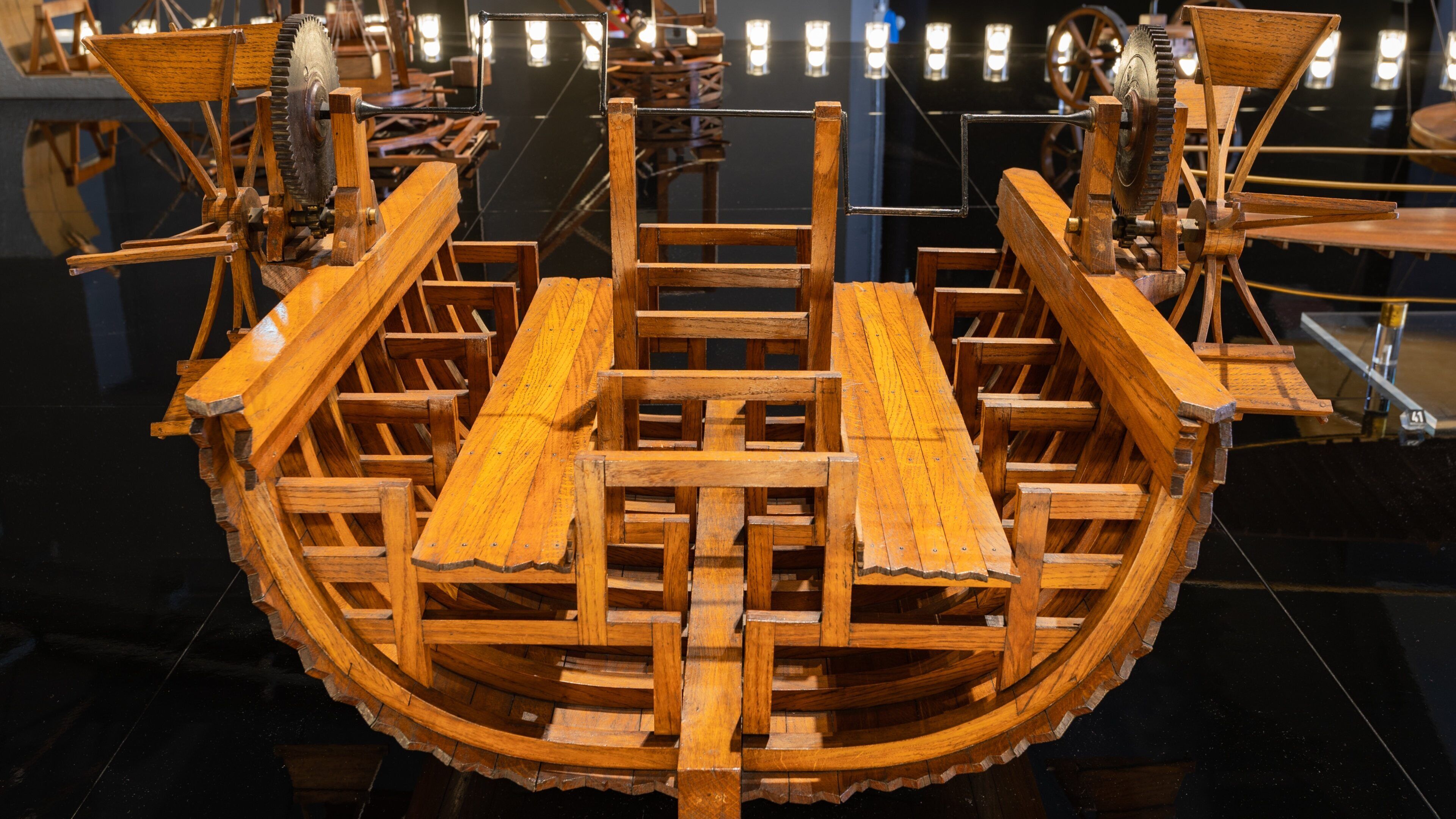 Leonardo da Vinci Museum of Science and Technology showing interior views