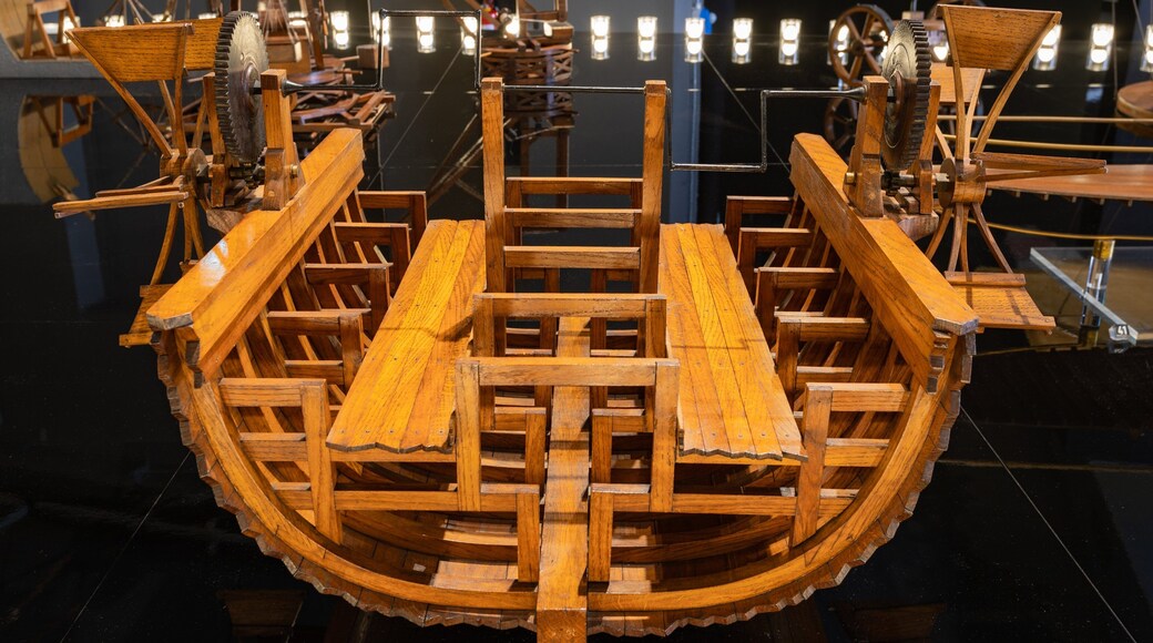 Leonardo da Vinci Museum of Science and Technology showing interior views