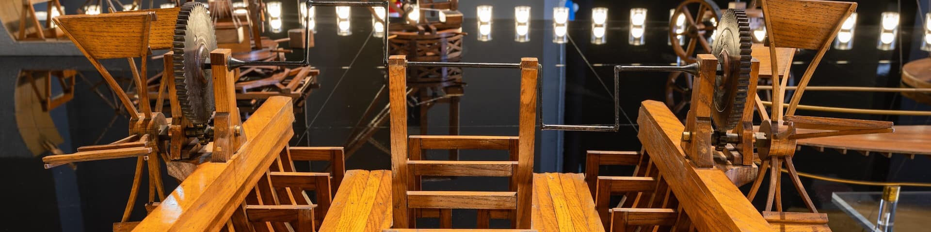 Leonardo da Vinci Museum of Science and Technology showing interior views