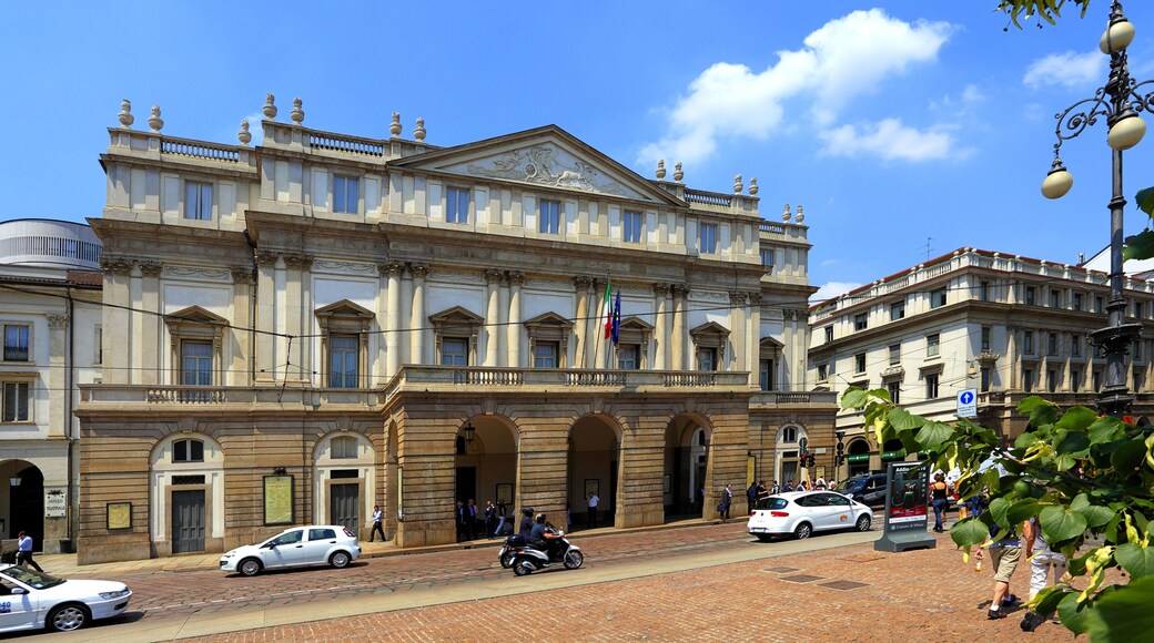 Italy, Milan historic quarter - Teatro alla Scala, Opera La Scala building at Piazza della Scala
