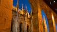 Cathedral of Milan showing night scenes, a church or cathedral and heritage architecture