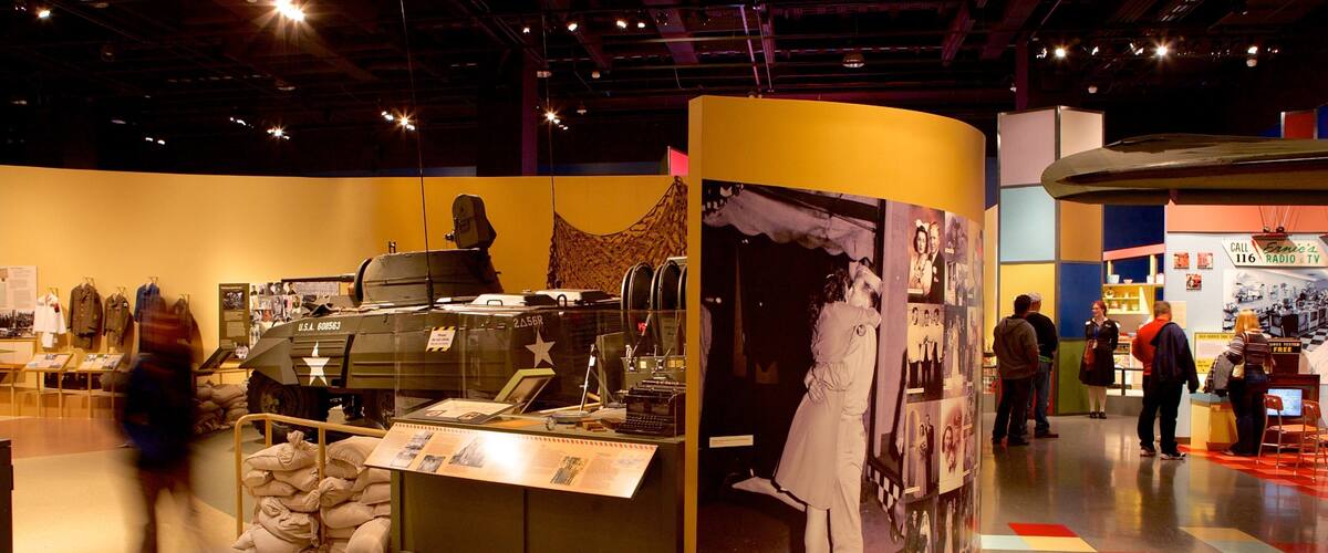 Minnesota History Center which includes interior views as well as a small group of people