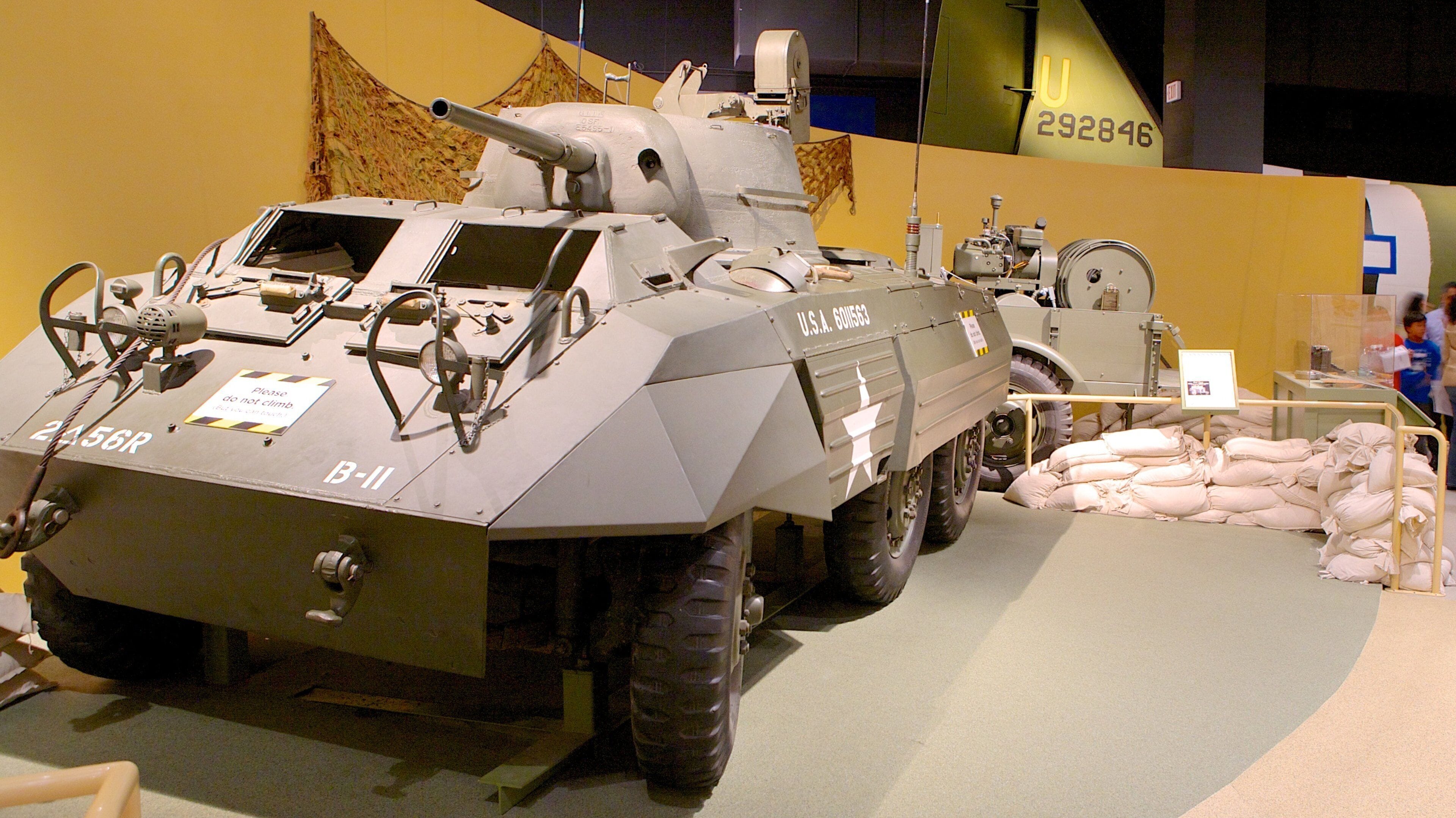 Minnesota History Center showing military items and interior views