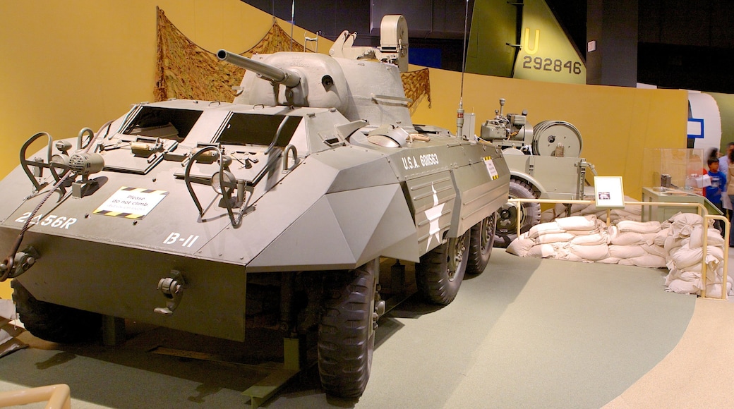 Minnesota History Center showing military items and interior views