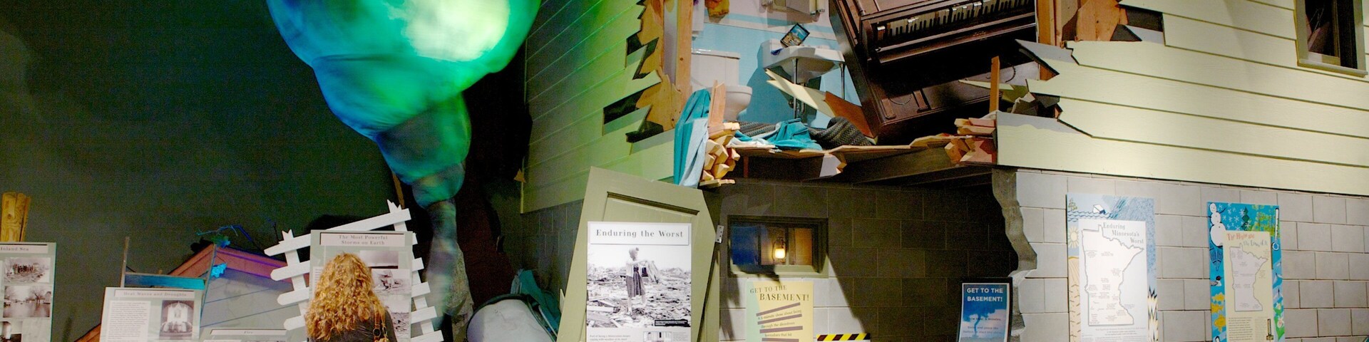 Minnesota History Center which includes interior views as well as an individual femail