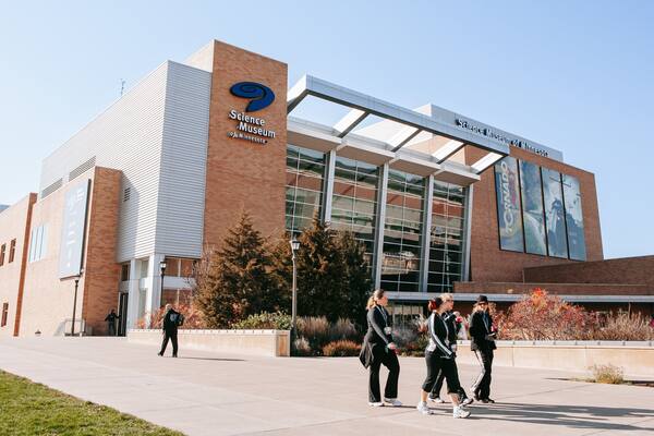 Science Museum of Minnesota showing street scenes and signage