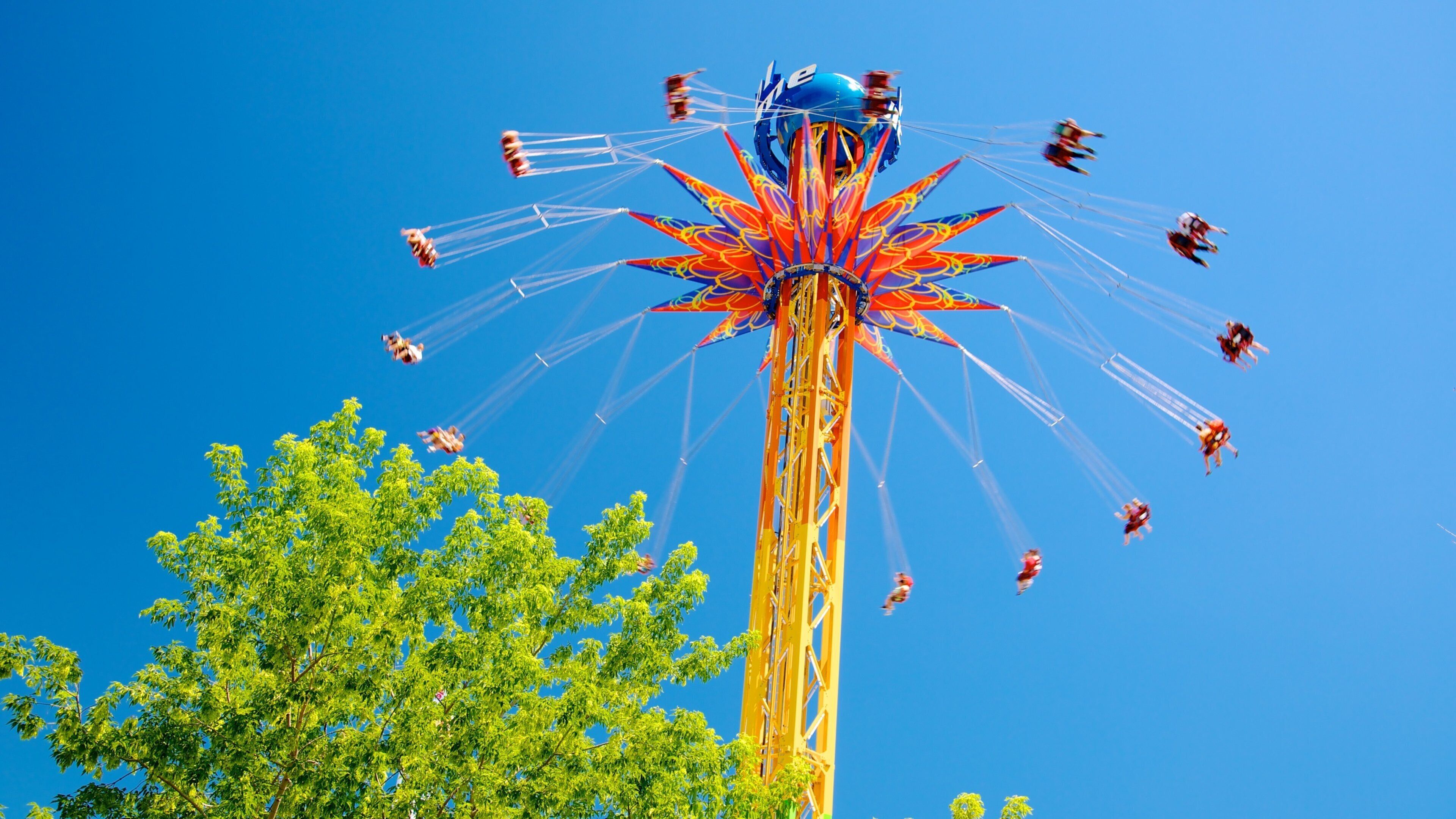 Six Flags La Ronde featuring rides