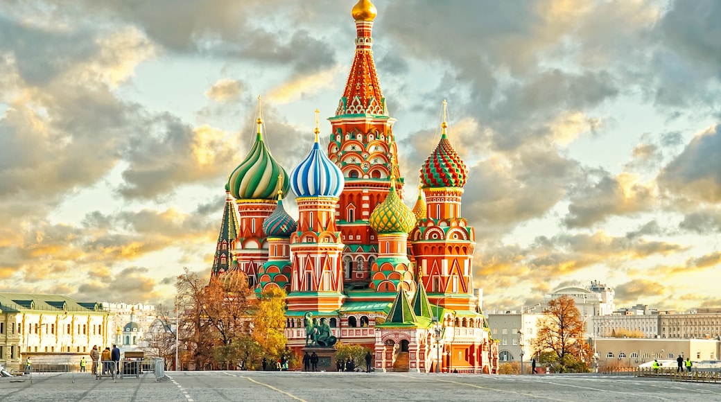 Moscow,Russia,Red square,view of St. Basil's Cathedral