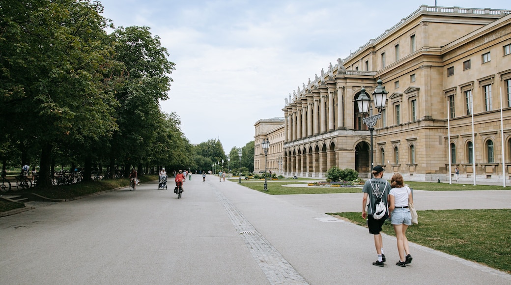 Residenz which includes a park and heritage architecture as well as a couple