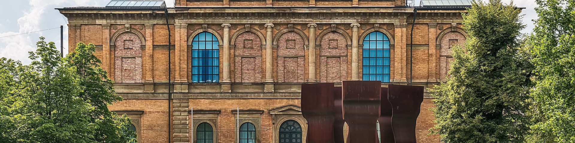 Munich, Germany June 09, 2018: Building of Alte Pinakothek (Art Museum), Old Master paintings museum in Kunstareal, Munich.