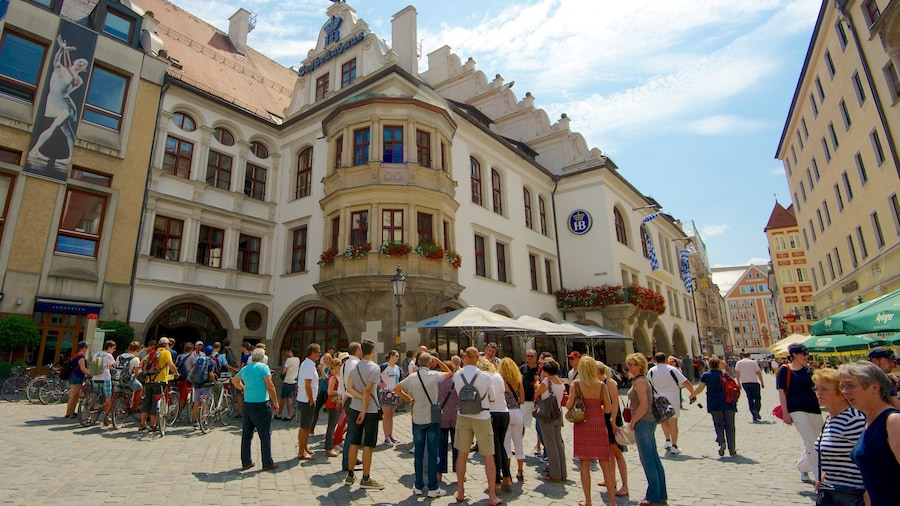 Hofbräuhaus das einen Straßenszenen, Stadt und historische Architektur