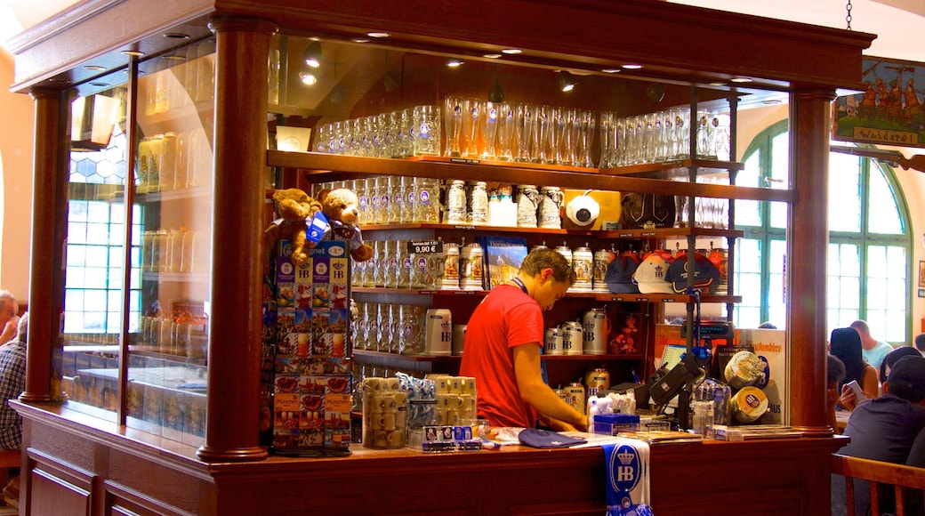 Hofbrauhaus featuring interior views, a bar and drinks or beverages