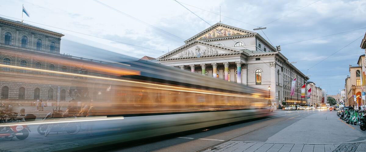 National Theater Munich showing heritage architecture and a city