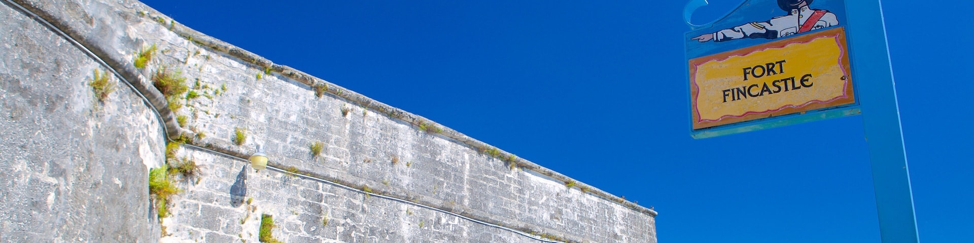 Fort Fincastle que inclui sinalização