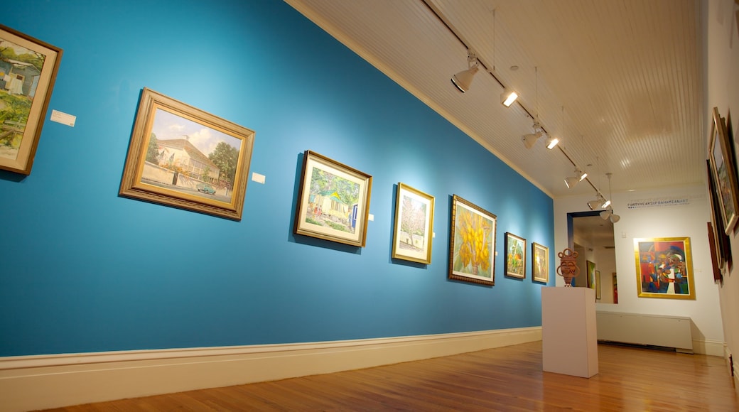 바하마 국립미술관 을 보여주는 예술 과 실내 전경