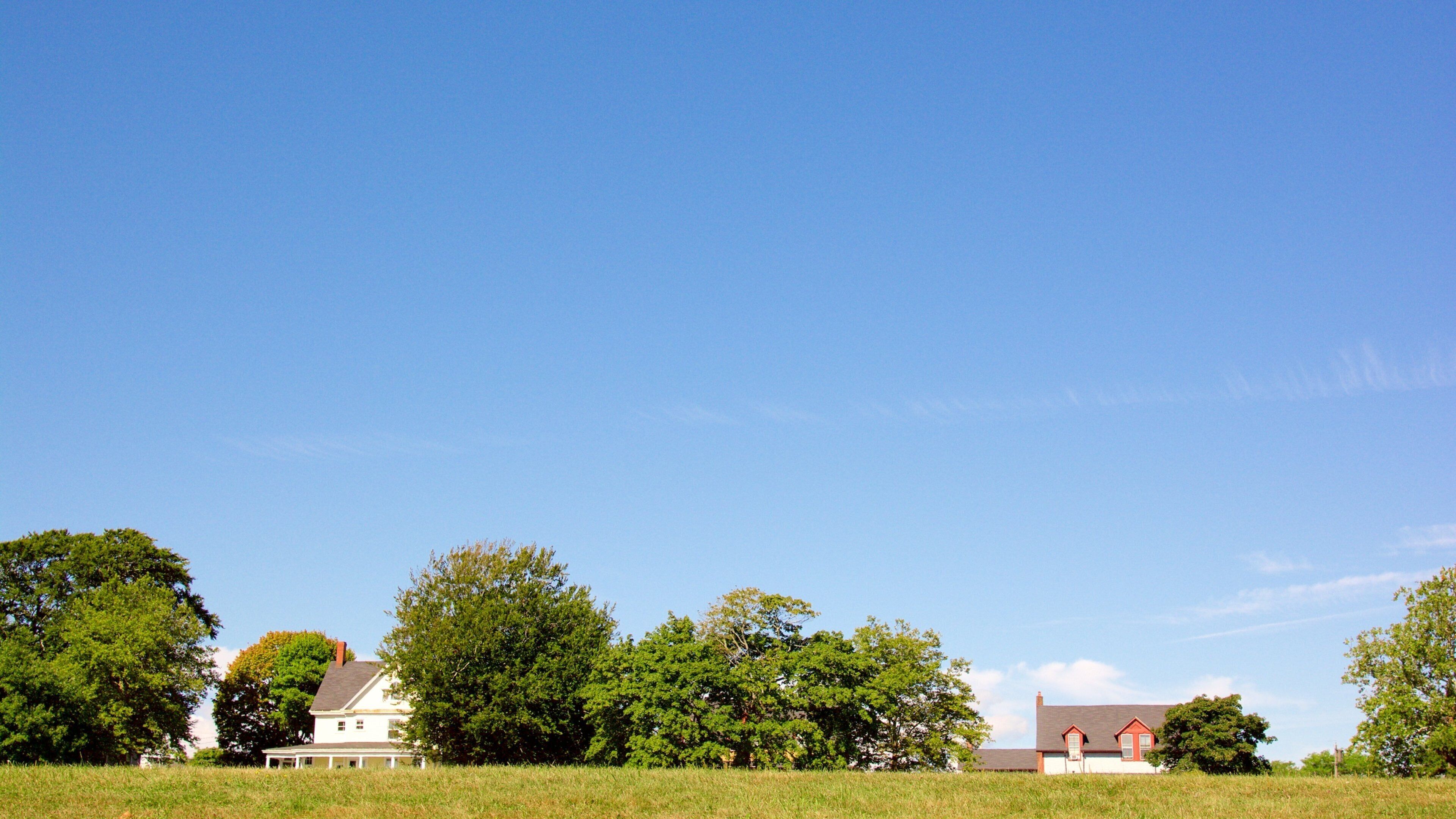 Fort Adams State Park showing a small town or village and landscape views